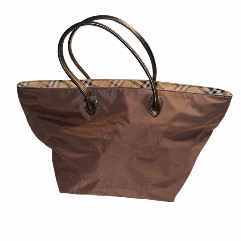 Authentic Burberry Nova Check Blue Label Tote Nylon Bag.(EUC) - Picture 2 of 15